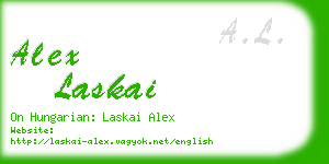 alex laskai business card